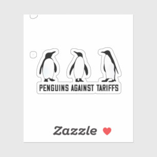 Sticker Penguins contre les tarifs douaniers Anti Trump Ta