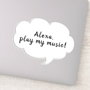 Sticker pensée de bulle des mots