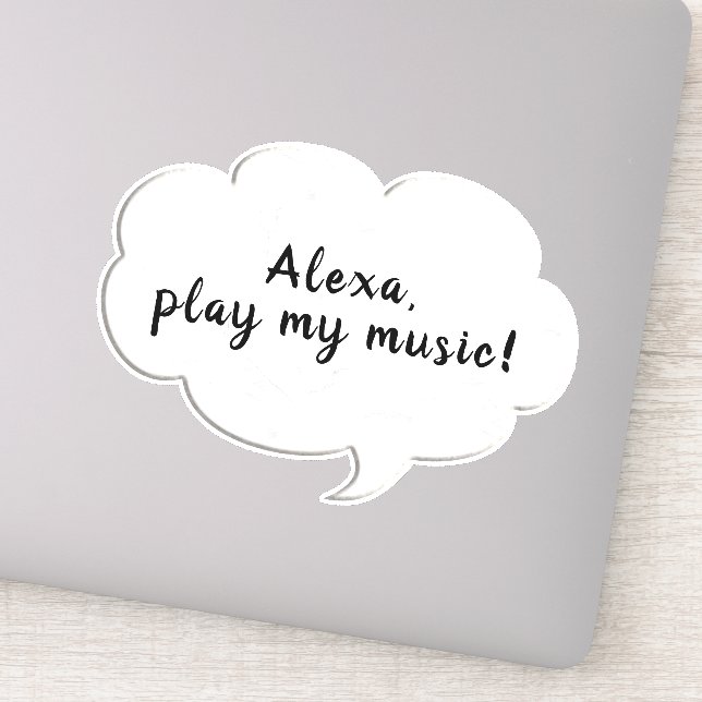 Sticker pensée de bulle des mots (Détail)