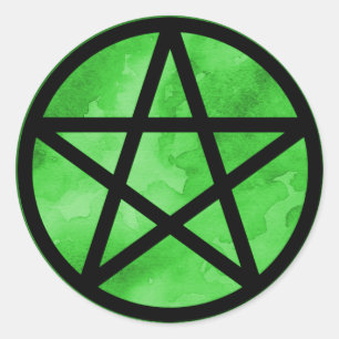 Sticker Pentacle Vert
