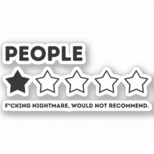 Sticker People Review, One Star, ne recommande pas