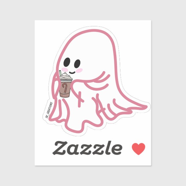 Sticker Pepperment Mocha Ghost (Feuille)