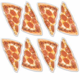 Sticker Pepperoni Pizza Slice