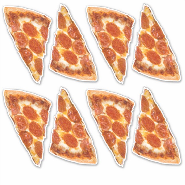 Sticker Pepperoni Pizza Slice (Devant)
