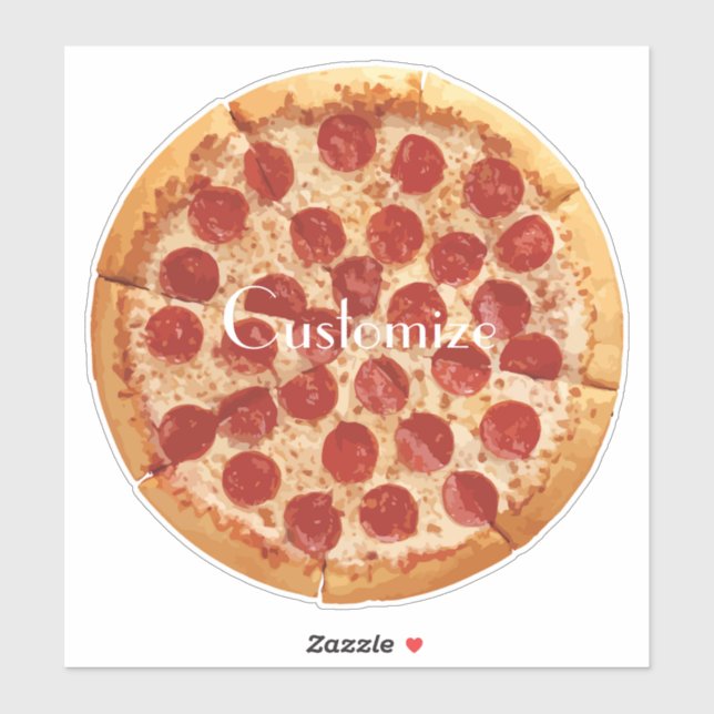 Sticker Pepperoni Pizza Thunder_Cove (Feuille)