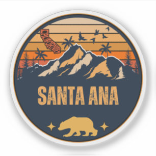 Sticker Père Noël Ana, Californie