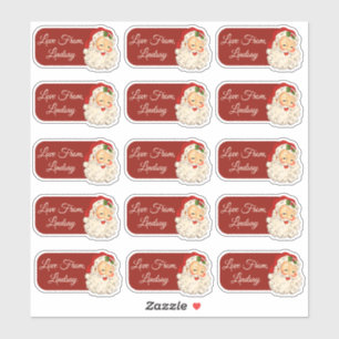 Sticker Père Noël de Noël personnalisée