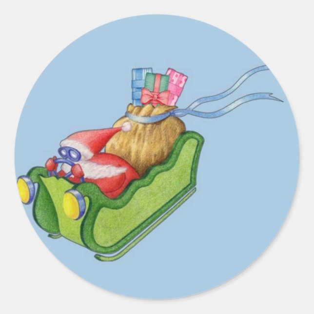 Sticker Père Noël moderne (Devant)