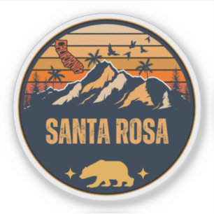 Sticker Père Noël Rosa, Californie