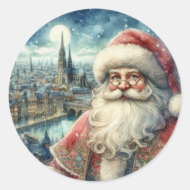 Sticker Père Noël vintage (Devant)