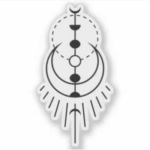 Sticker période lunaire éclipse lunaire
