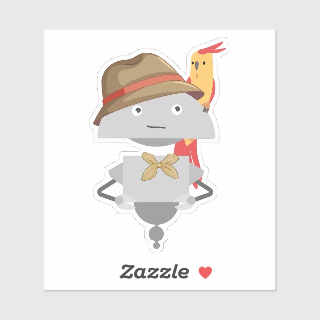 Sticker Perroquet Mia (Feuille)