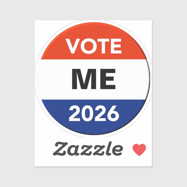 Sticker Personal Vote 2026 Midterm Election Campaign (Feuille)