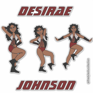 Sticker Personalized Majorette / Black Burgundy Spark #1