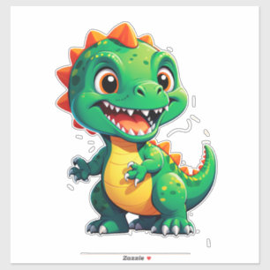 Sticker Personnage de bébé dinosaure pour les enfants