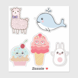 Sticker Personnages Mignons Kawaii