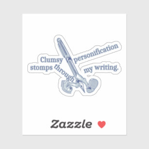 Sticker Personnalisation Drôle Ecriture Créative