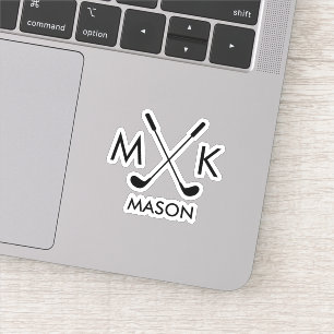 Sticker Personnalisé Créer Votre Propre Thème De Golf Mono