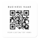 Sticker personnalisé de code QR carré
