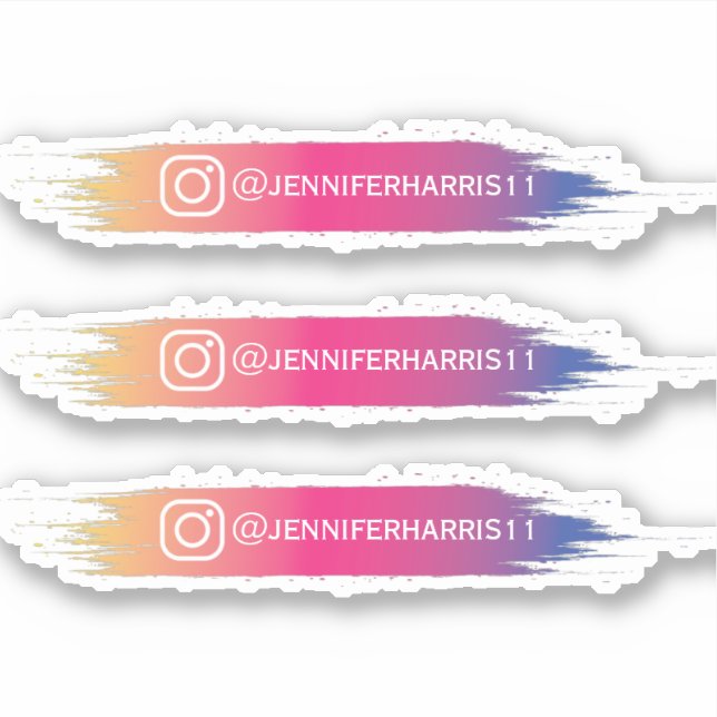 Sticker personnalisé Instagram moderne (Devant)