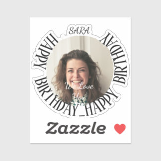 Sticker personnalisé minimaliste