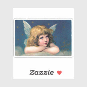 STICKER PERSONNALISÉ vintage VICTORIEN DE NOËL ANG