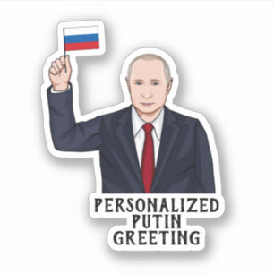 STICKER PERSONNALISÉ VLADIMIR POUTINE