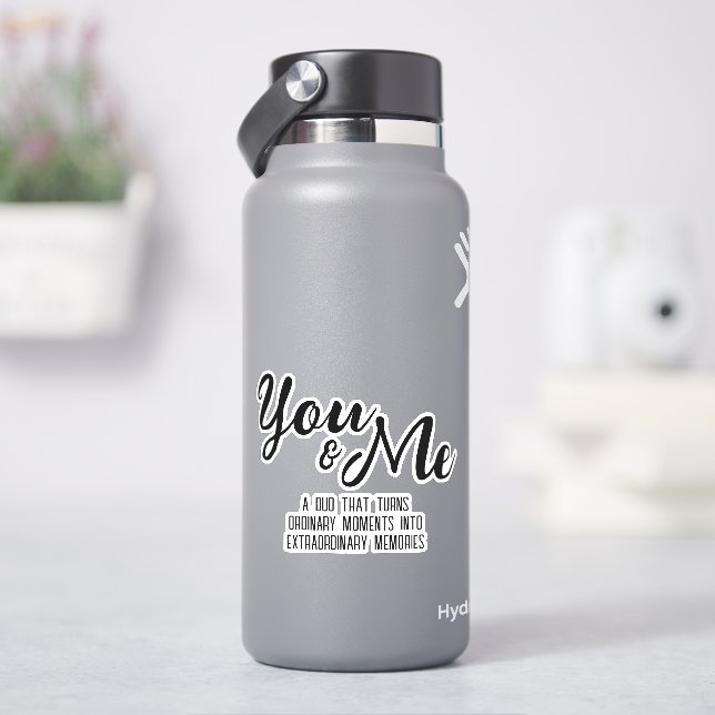 Sticker Personnalisé vous & moi (HydroFlask)
