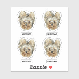 Sticker Personnalisez-le ! Photo et nom de tête multi-anim