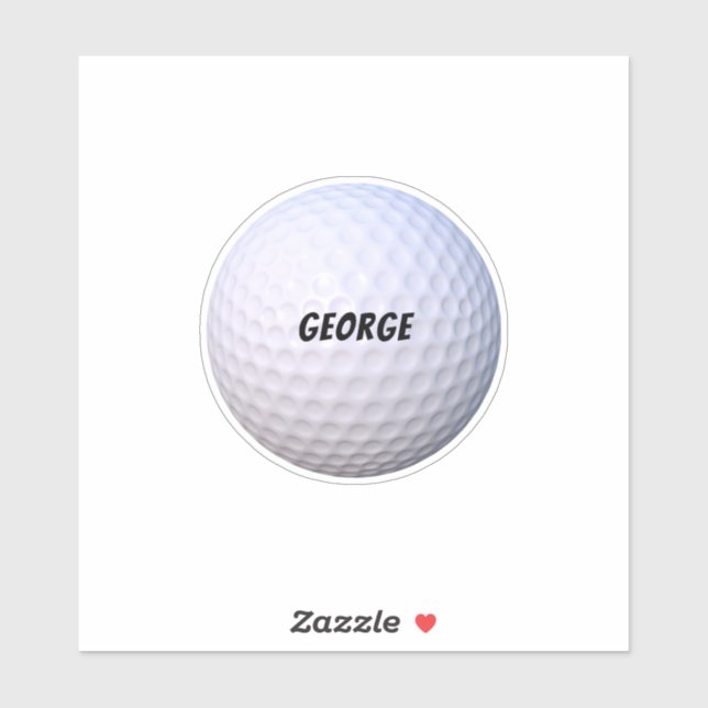 Sticker Personnalisez vos propres objets. Golf Ball par ex (Feuille)
