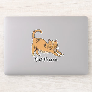 Sticker Personne de chat mignonne Illustré