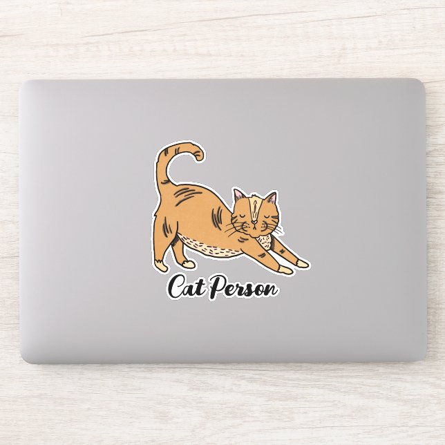 Sticker Personne de chat mignonne Illustré (Ordinateur)