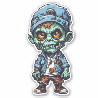 Sticker Petit garçon zombie