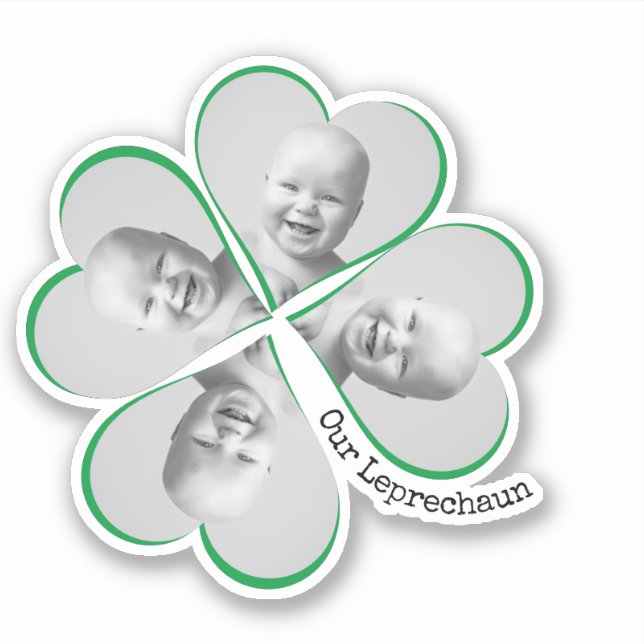 Sticker Petit Leprechaun Jour de la Saint Patrick photo pe (Devant)