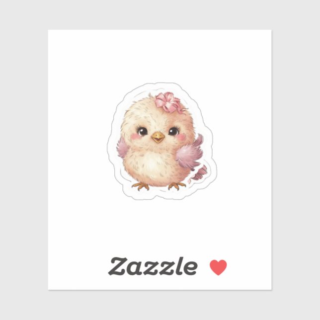 Sticker Petit oiseau avec arc (Feuille)