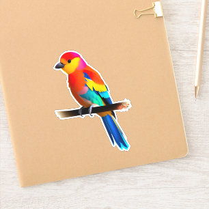 Sticker Petit oiseau coloré