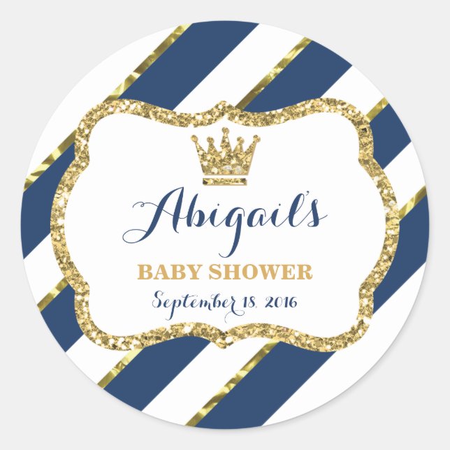 Sticker Petit Prince, Bleu Marine, Parties scintil (Devant)