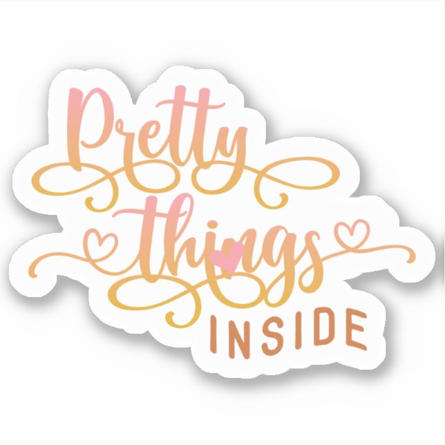 Sticker Petite entreprise Merci rose (Devant)