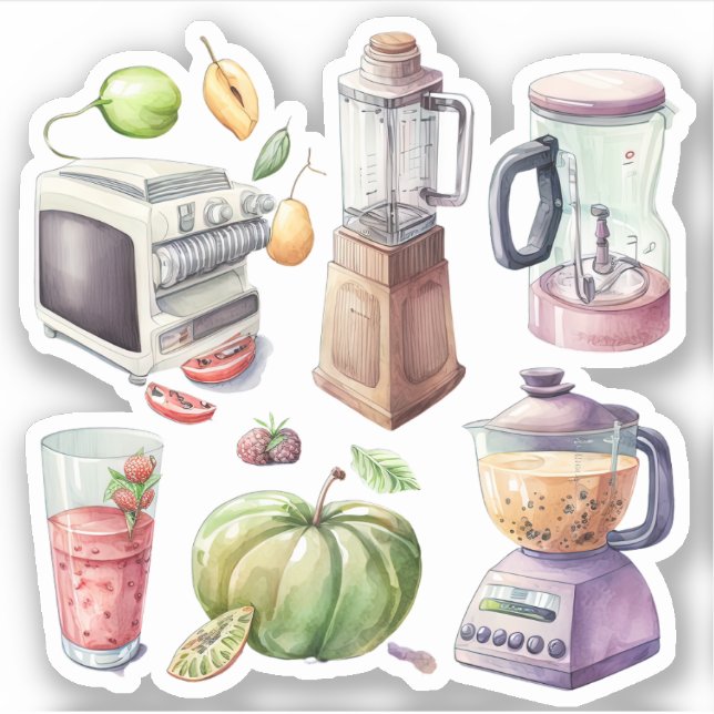 Sticker Petits appareils de cuisine (Devant)