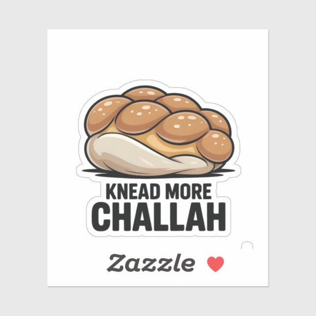 Sticker Pétrir Plus Challah Juif Juif Baking (Feuille)