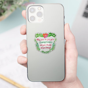 STICKER PEUT-ÊTRE QUE LA PAIX SOIT VOTRE CADEAU À NOËL
