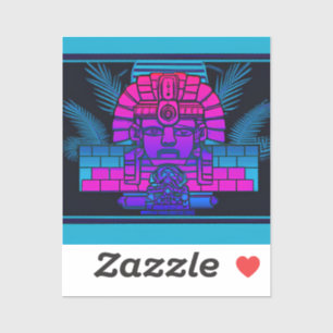 Sticker Pharaon Synthwave