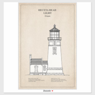 Sticker Phare de Heceta Head - Oregon - SBD