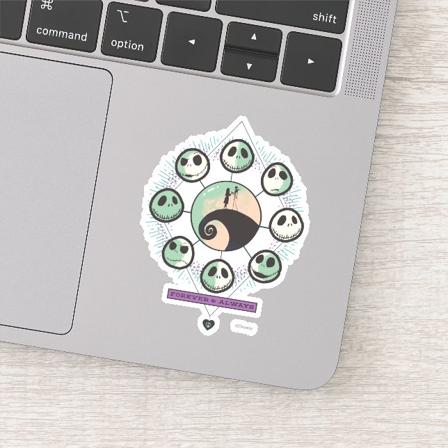 Sticker Phases Jack & Sally Moon - Forever & Always (Détail)