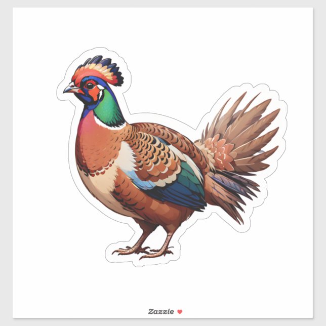 Sticker Pheasant (Feuille)