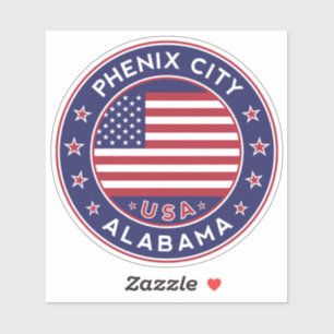 Sticker Phenix City Alabama, Phenix City