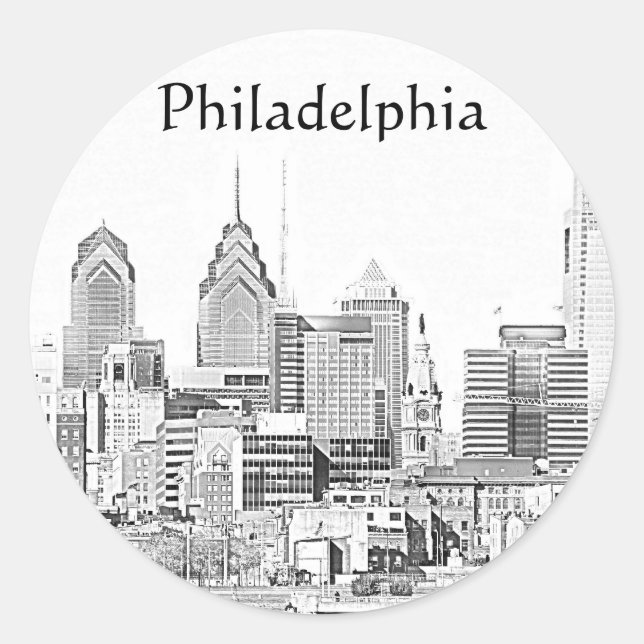 Sticker Philadelphia Sketch (Devant)