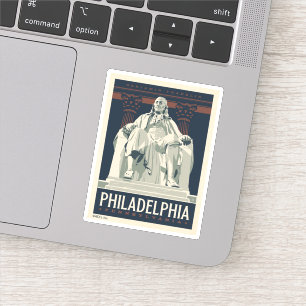 Sticker Philadelphie   Institut Benjamin Franklin