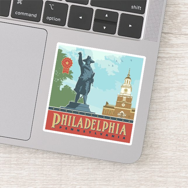 Sticker Philadelphie, PA | Indépendance (Détail)