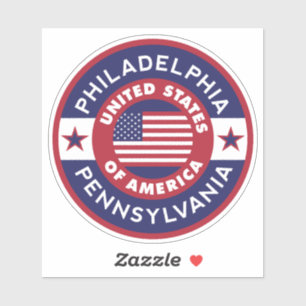 Sticker PHILADELPHIE, Pennsylvanie
